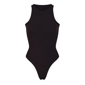 SKIMS Black Sleeveless Bodysuit - M